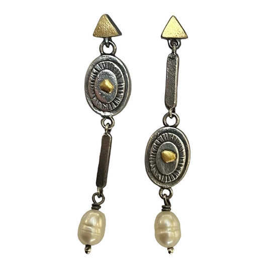 Earrings - Upside Down Oval