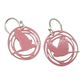 Earrings - Pink Flying Birds