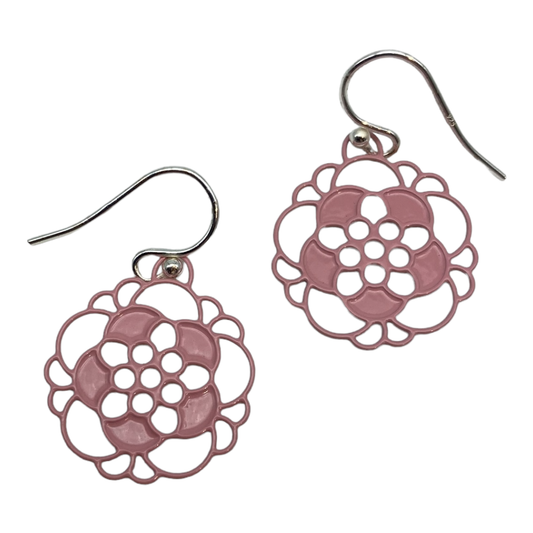 Earrings - Pink Flowers