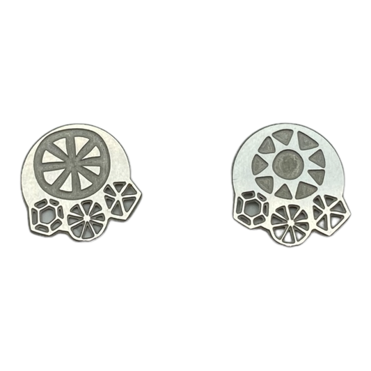 Earrings - Silver Sun
