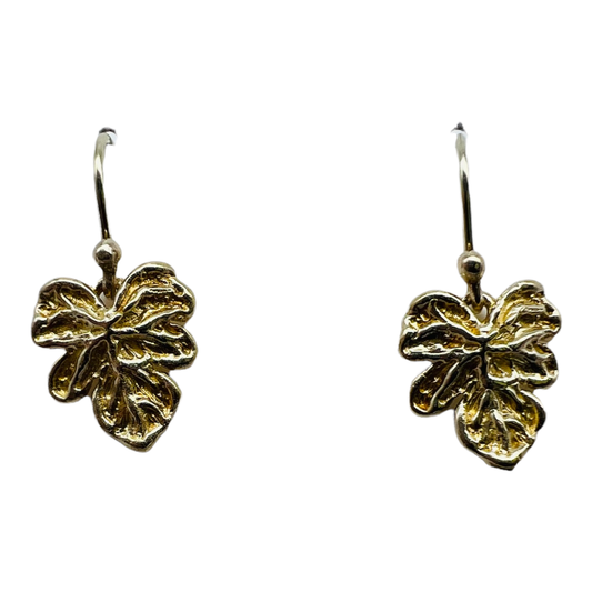 Earrings, Grape Leaf