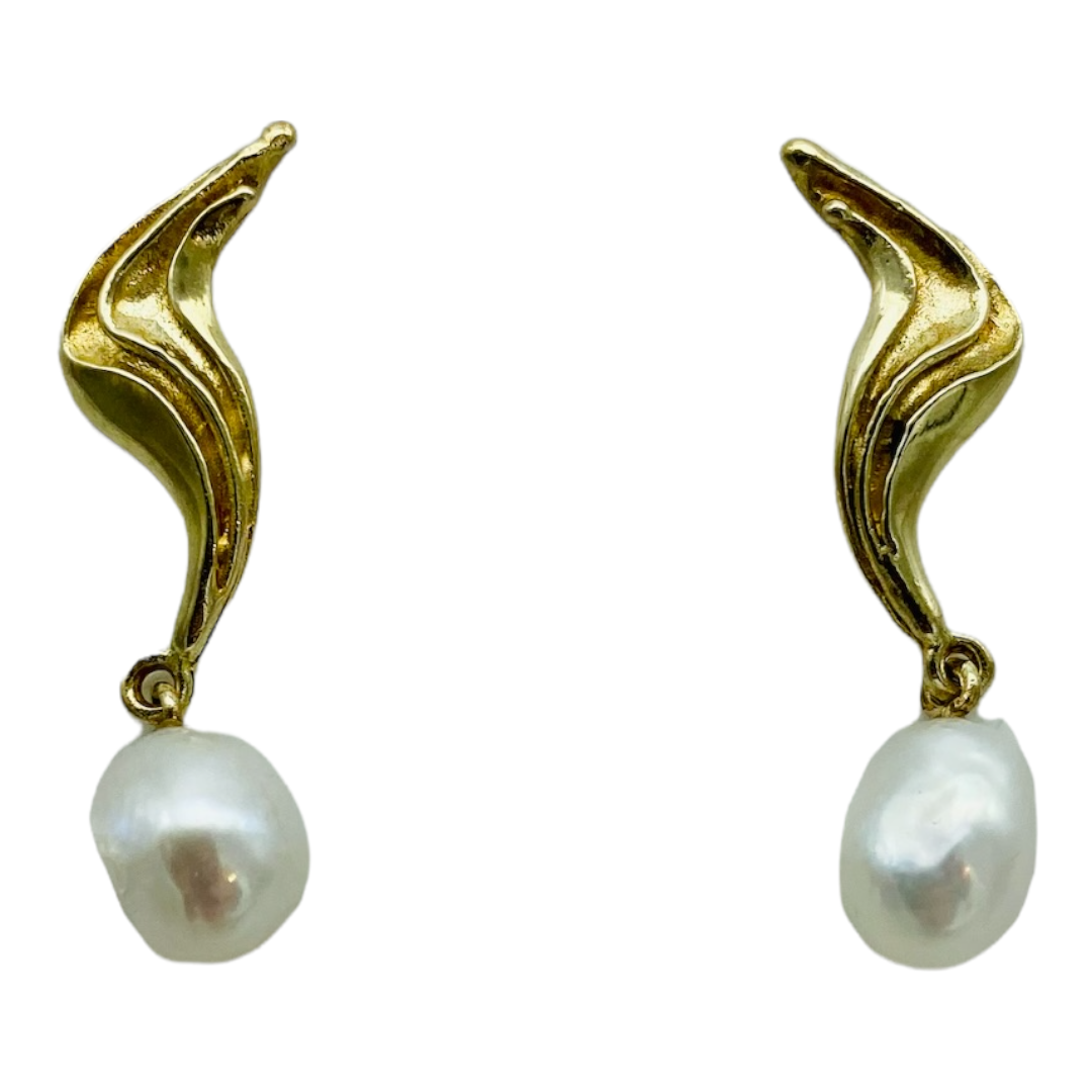 Earrings, Breaking Wave