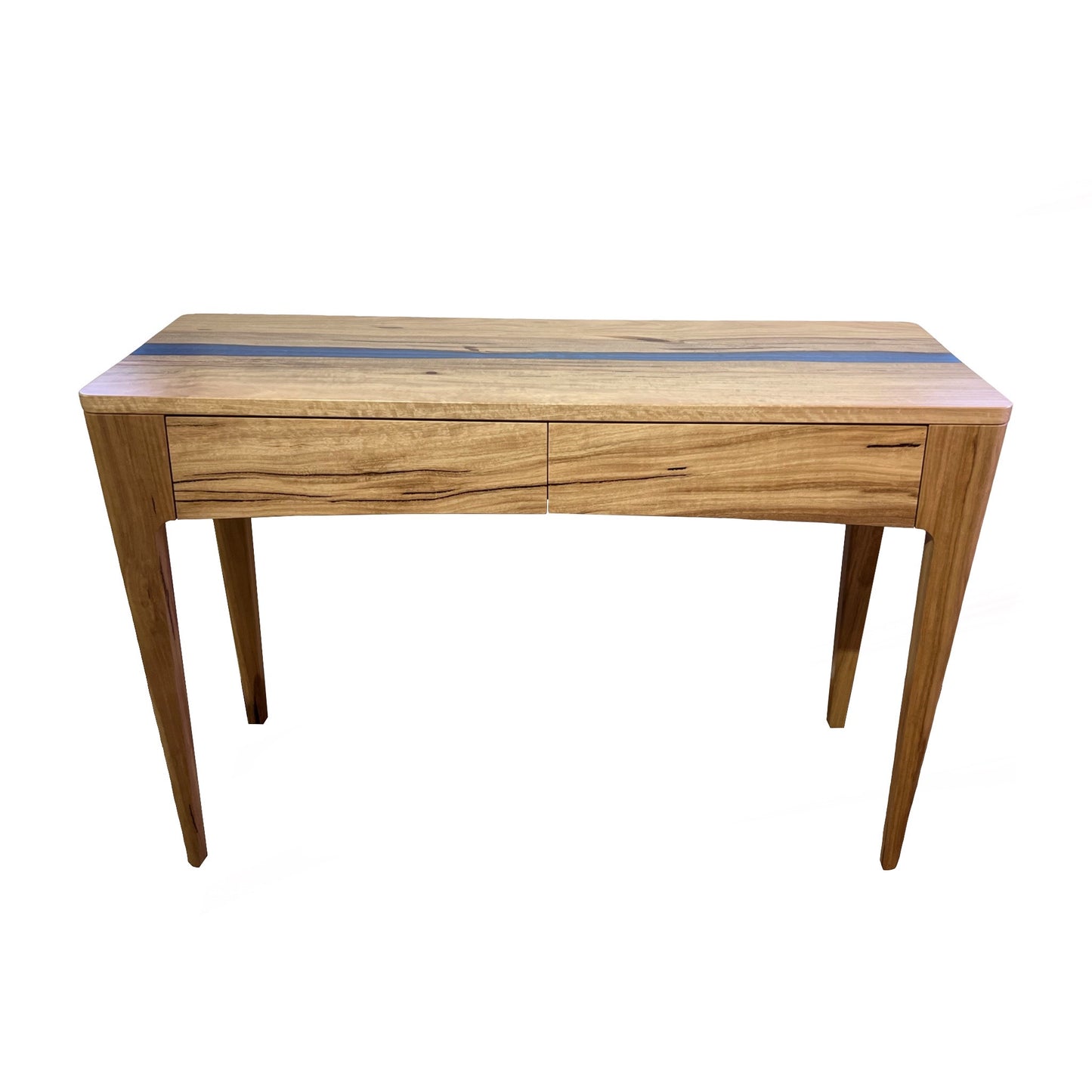 Yallingup Marri Hall Table with Resin Inlay - Two Drawer